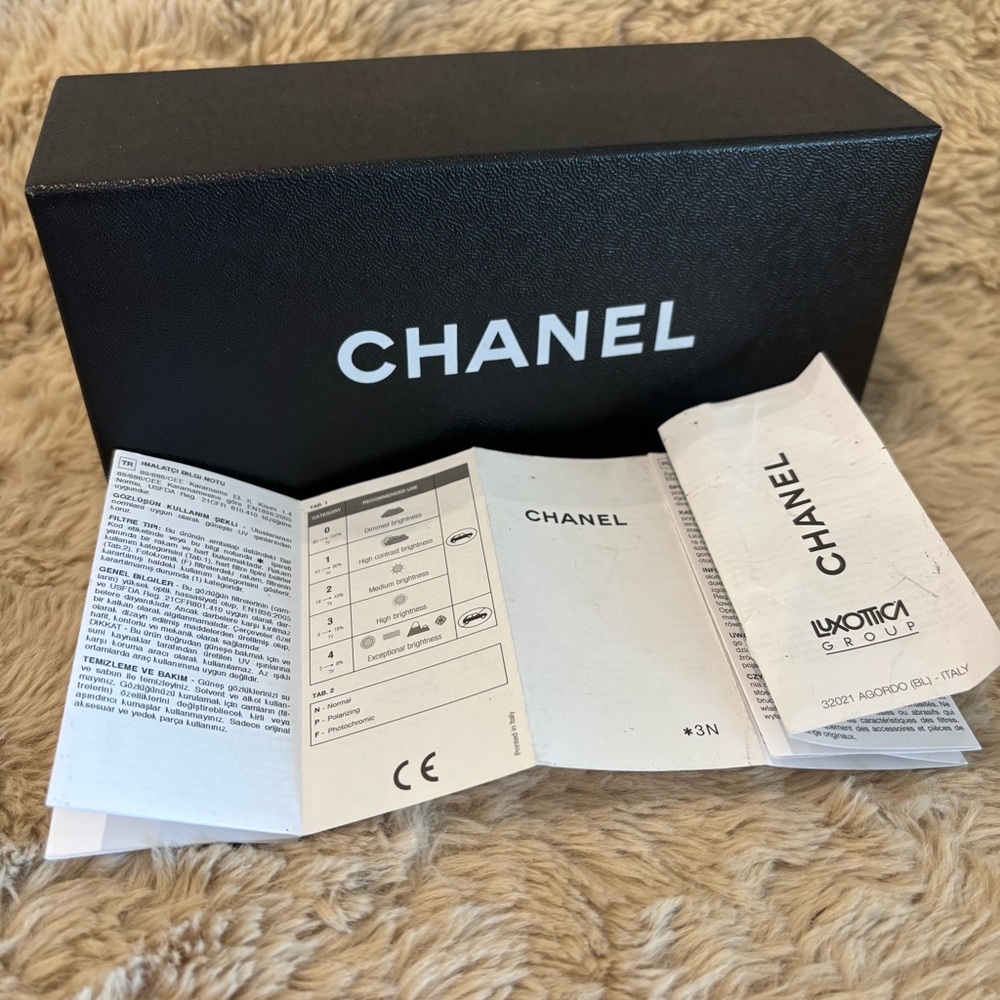 CHANEL 4124 Black Sunglasses with Case - Picture 14 of 15